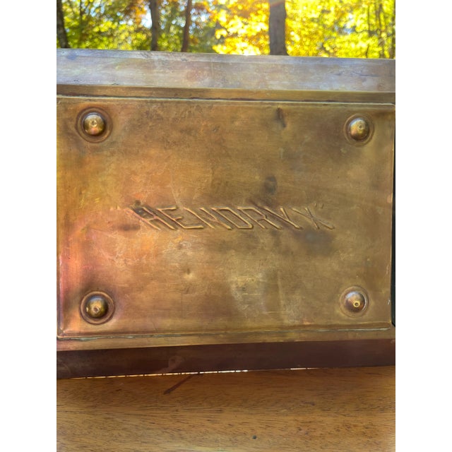 Early 20th Century Antique Hendryx Brass Bird Cage, Circa 1900s For Sale - Image 5 of 9