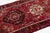Vintage Red Heriz Handmade Wool Runner Rug in Red With Allover Design For Sale In New York - Image 6 of 8