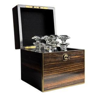 Decanter Box, 19th Century, Set of 9 For Sale