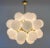Metal Brass & White Murano Glass Sphere Chandelier, 2000s For Sale - Image 7 of 13