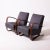 Vintage Lounge Chairs by Jindrich Halabala, Former Czechoslovakia, 1950s, Set of 2 For Sale - Image 4 of 10