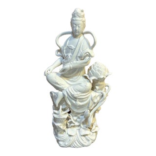Blanc De Chine Japanese Porcelain Figurine For Sale