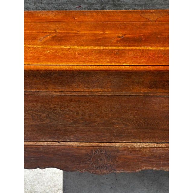French Provincial Chest in Carved and Pegged Oak, 18th Century For Sale - Image 13 of 18