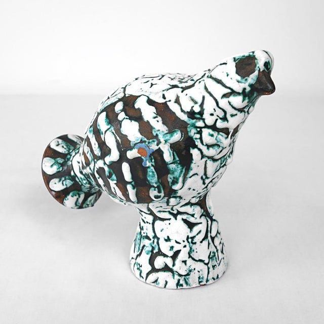 Mid-Century Modern Ceramic Birds with Glaze, Set of 2 For Sale - Image 16 of 18