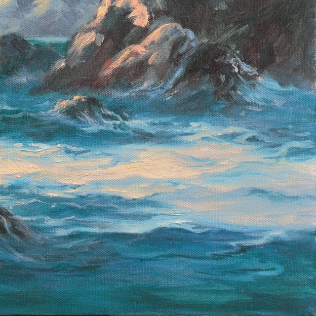 'Pacific Sunset' by Norma Webb, Society of Western Artists, California Woman Artist, Seascape For Sale In Monterey, CA - Image 6 of 8