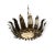 Metal 1940’s Italian Sunburst Light Fixture For Sale - Image 7 of 7