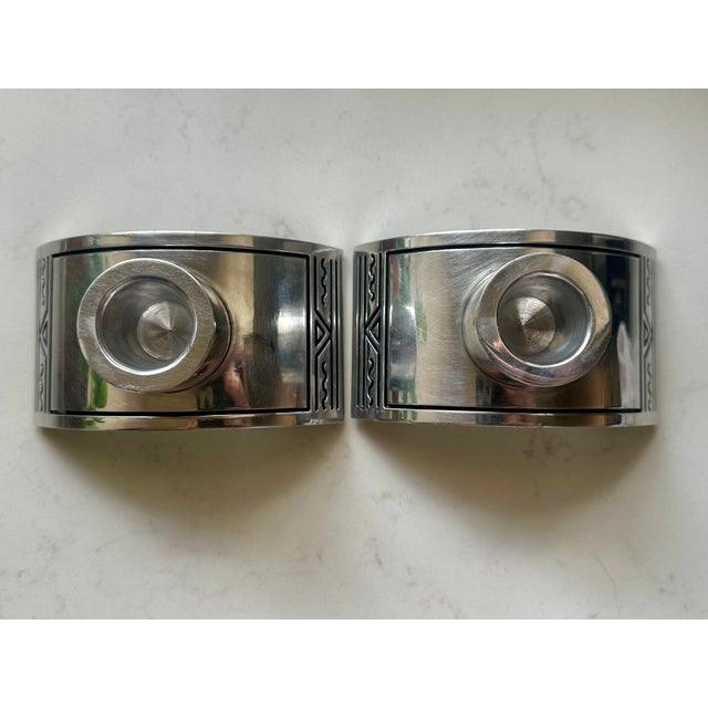 Vintage Century Navajo Candle Holders by Artist B. Webb For Sale - Image 4 of 8