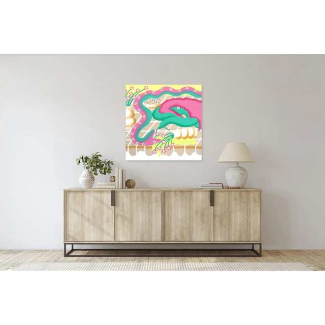 Textile "Topsy Turvy" Original Artwork by Amy Tai For Sale - Image 7 of 8