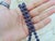 Metal Burmese Blue Sapphire Beaded Necklace With 14k Gold Clasp For Sale - Image 7 of 9