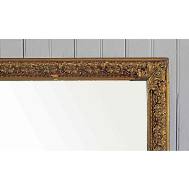 Late 20th Century Antique Gilt Mirror - Flora and Foliate Design For Sale - Image 5 of 7