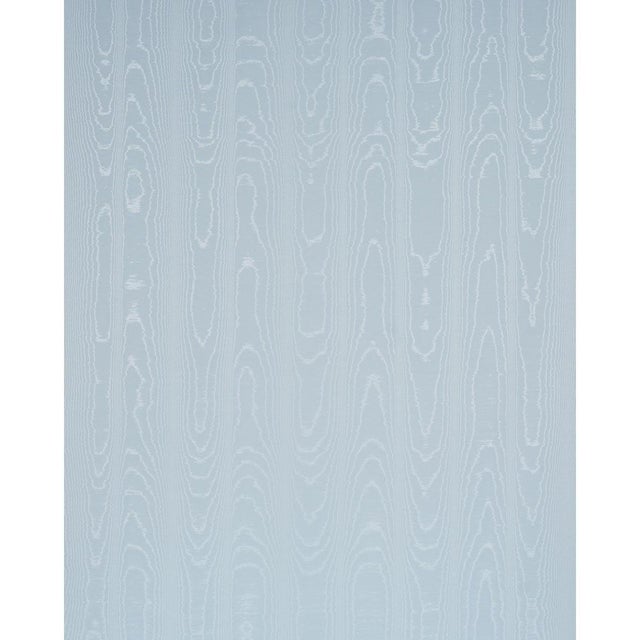 Created in collaboration with interior designer Mark D. Sikes, Washington MoirÈ features a subtle watery stripe, a...