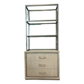 Ethan Allen Faraday Classic Two-Drawer File Cabinet With Hutch For Sale