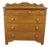 Antique American Victorian Empire Style Walnut Chest of Drawers Dresser 42" For Sale
