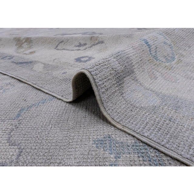 Textile Turkish Oushak Rug 9'3" x 13'5" For Sale - Image 7 of 8