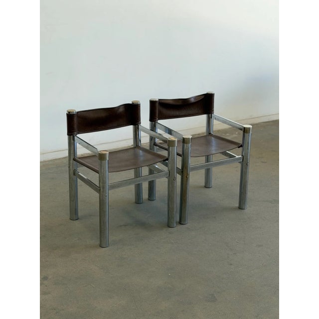Chrome Patinated Chrome Side Chairs - Sold Separately For Sale - Image 8 of 18