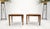 Brown Pair of Mid Century Modern Square Walnut Side End Tables Removable Legs MINT! For Sale - Image 8 of 12