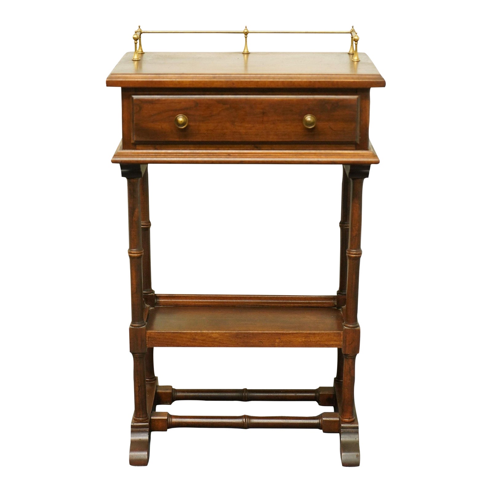 Ethan Allen Solid Maple Italian 15" Accent Chair Side End Table Chairish