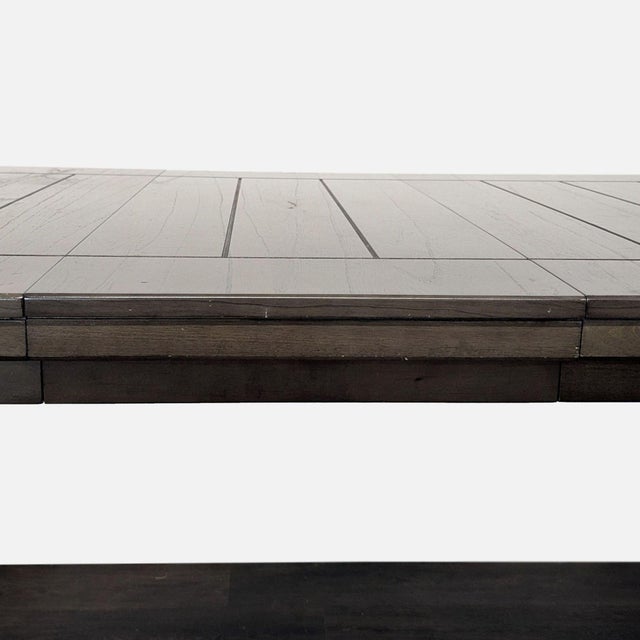 2020s Crown Mark Bardstown Wheat Charcoal Counter Height Extendable Dining Table For Sale - Image 5 of 7