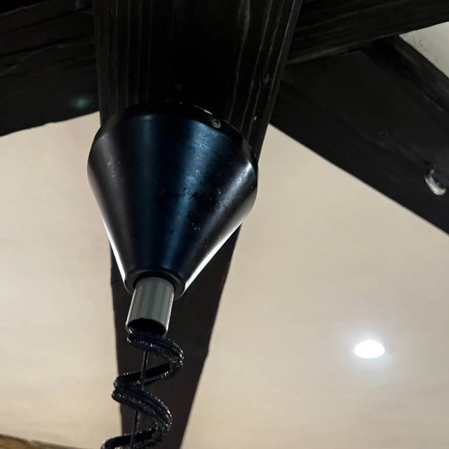1960s Stilnovo Demilune Pendant Lamp, Aluminum & Plexiglass, Milan, Mid-Century Modern For Sale - Image 5 of 8
