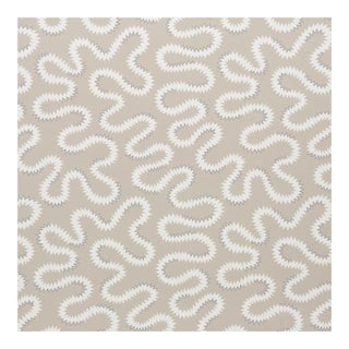 Schumacher Zoelie Wallpaper in Natural For Sale