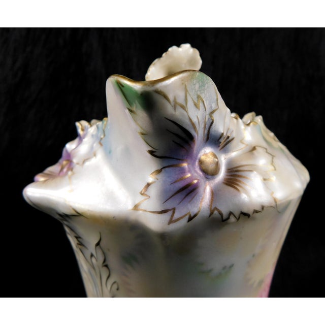 Late 18th Century Late 18th Century Reinhold Schlegelmilch Rs Prussia Chocolate Pot With Repaired Lid For Sale - Image 5 of 14