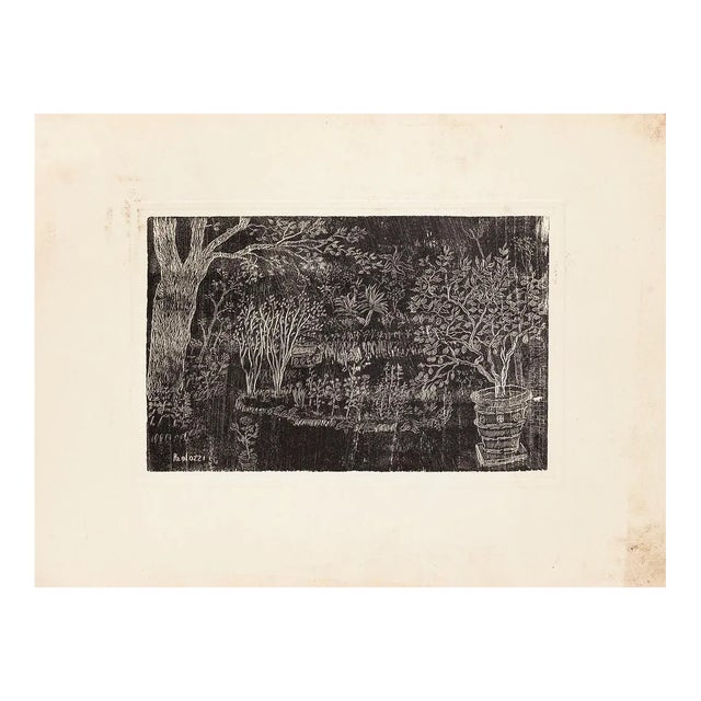 Eduardo Paolozzi - the Garden - Original Etching - 20th Century For Sale