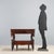 Louis Philippe mahogany dressing table. Three drawers in the lower section, supported by four curved legs carved with...