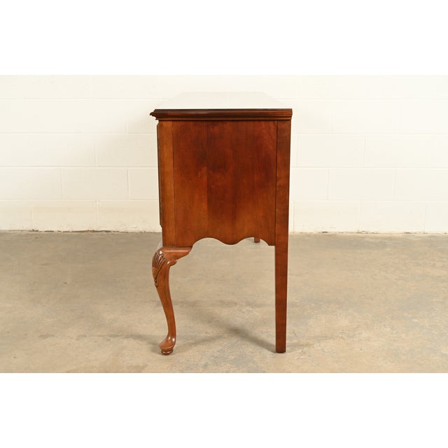 Ethan Allen Georgian Solid Cherry Wood Sideboard Credenza or Buffet For Sale - Image 14 of 17