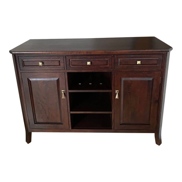 Crate & Barrel Cabria Sideboard Buffet Server Credenza Cabinet For Sale