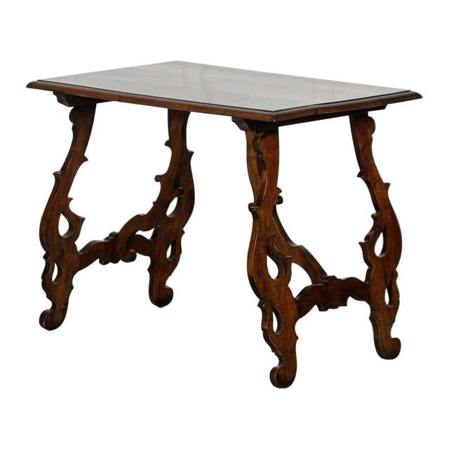 19th Century Spanish Walnut Trestle Table, 1870s For Sale - Image 16 of 16