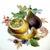 White Pair 19th Century Meissen Hand-Painted Fruit Cabinet Plates Gilt Scalloped Edges For Sale - Image 8 of 11