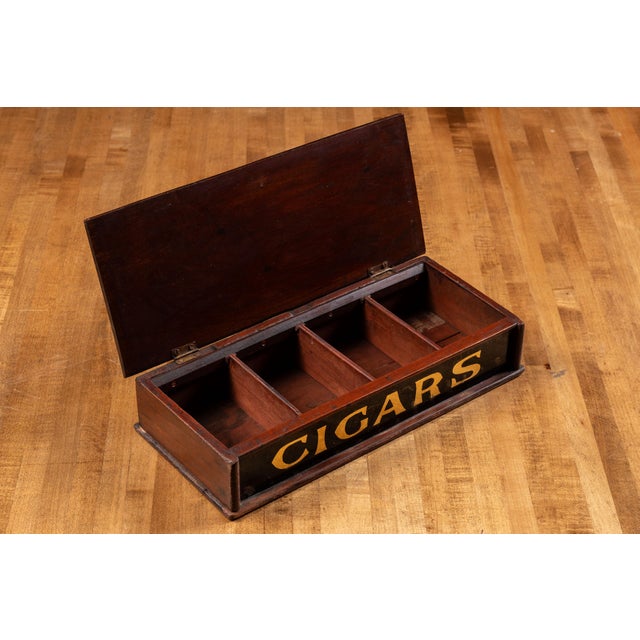 Early 20th Century Cigar Box With Rog Foil Lettering For Sale In Chicago - Image 6 of 10