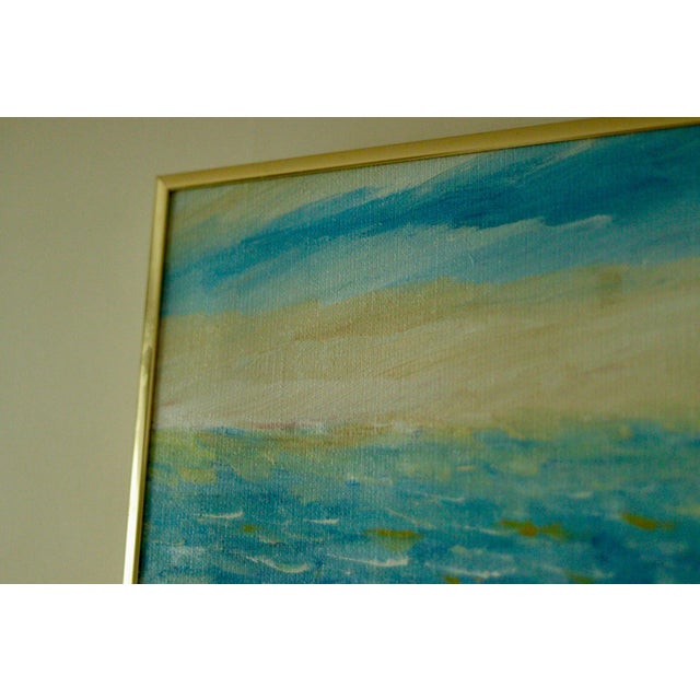 Gunnar Ingemar Erixon, Coastal Landscape, 1992, Oil on Canvas, Framed For Sale - Image 9 of 11