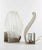 Art Deco French Sconces in Metal and Art Glass, 1940s, Set of 2 For Sale - Image 3 of 14
