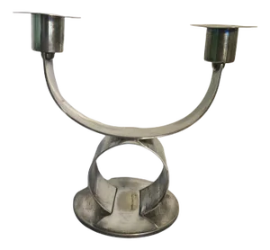 Art Deco Bauhaus Candlesticks, Set of 2