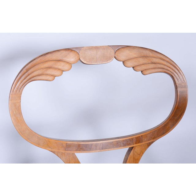 Biedermeier Dining Chairs in Oak and Walnut, Vienna, Austria, 1820s, Set of 4 For Sale - Image 4 of 11