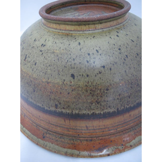 Wally Schwab Pacific Nw Master Pottery XL Serving Mixing Bowl 17" For Sale - Image 16 of 17
