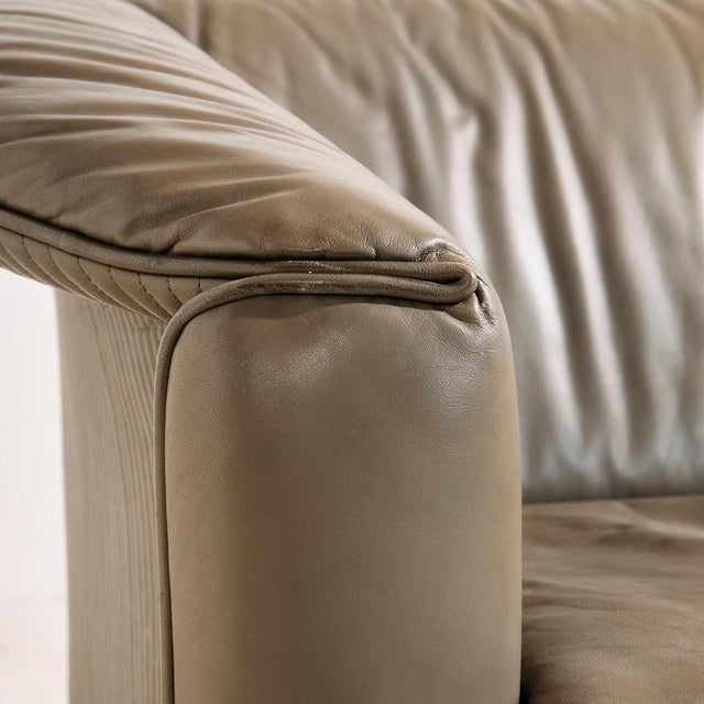 Aura Leather Sofa Set by Paolo Piva for Wittmann, 1980s, Set of 3 For Sale - Image 16 of 18