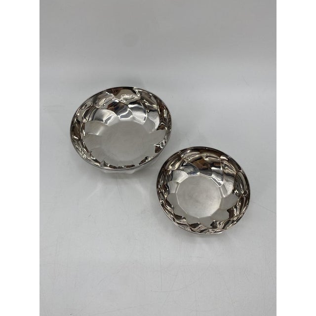 Silver-Plated Bowls from Christofle, France, Set of 2 For Sale - Image 4 of 17
