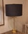 Lauren Ralph Lauren Lauren Ralph Lauren "Payton" Brushed Brass and Glass Column Table Lamp For Sale - Image 4 of 6