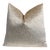 Champagne Velvet Leopard Print Throw Pillow With Feather Down Insert For Sale