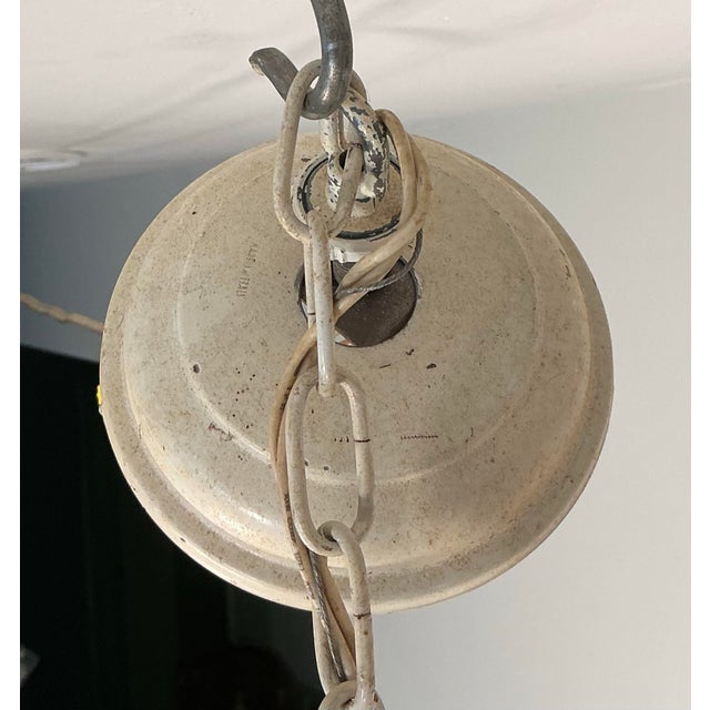 1960s Vintage Italian Tole Metal Floral Chandelier Made in Italy For Sale - Image 11 of 12
