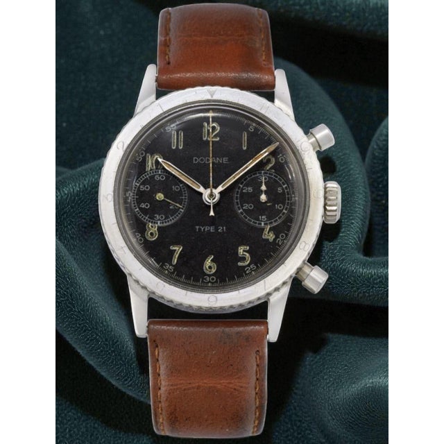 Type 21 Military Chronograph from Dodane, 1960-69 For Sale - Image 6 of 16