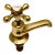1930s American Brass Sink Cross Handle Tap Fixture. For Sale