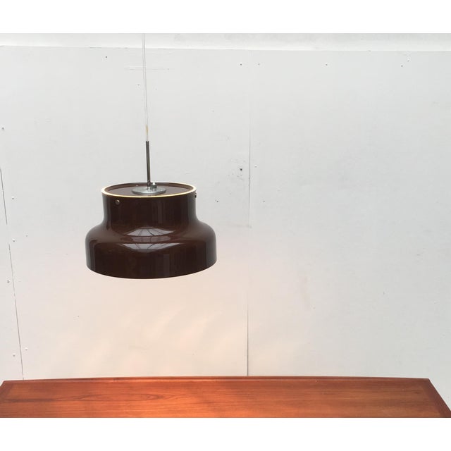 Brown Mid-Century Modern Swedish Bumling Pendant Lamp by Anders Pehrson for Ateljé Lyktan, 1960s For Sale - Image 8 of 17