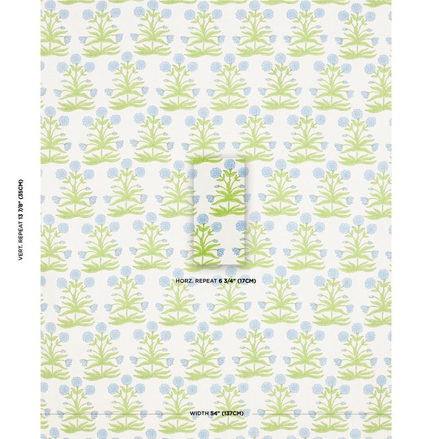 Molly Mahon was inspired by Indian miniature paintings when she created Mughal, a romantic floral that is block printed by...