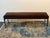 Textile Athena Calderone for Crate & Barrel Rodin Brown Velvet Bench For Sale - Image 7 of 12