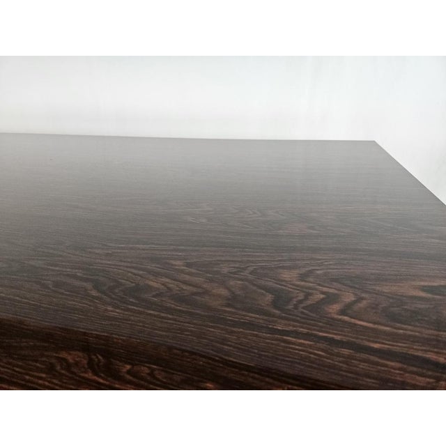 Brown Iron Desk with Rosewood Laminate Top from Mobiltecnica Turin, Italy, 1970s For Sale - Image 8 of 18