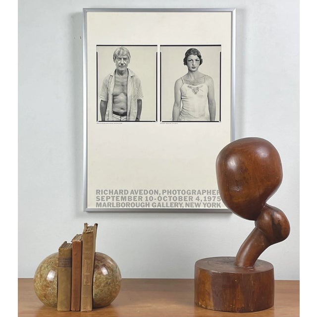 Vintage Richard Avedon 1975 Marlborough Gallery Exhibition Offset Lithograph, Framed. Lithograph features William De...