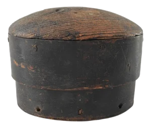 Small Antique Bentwood Oval Spice Box